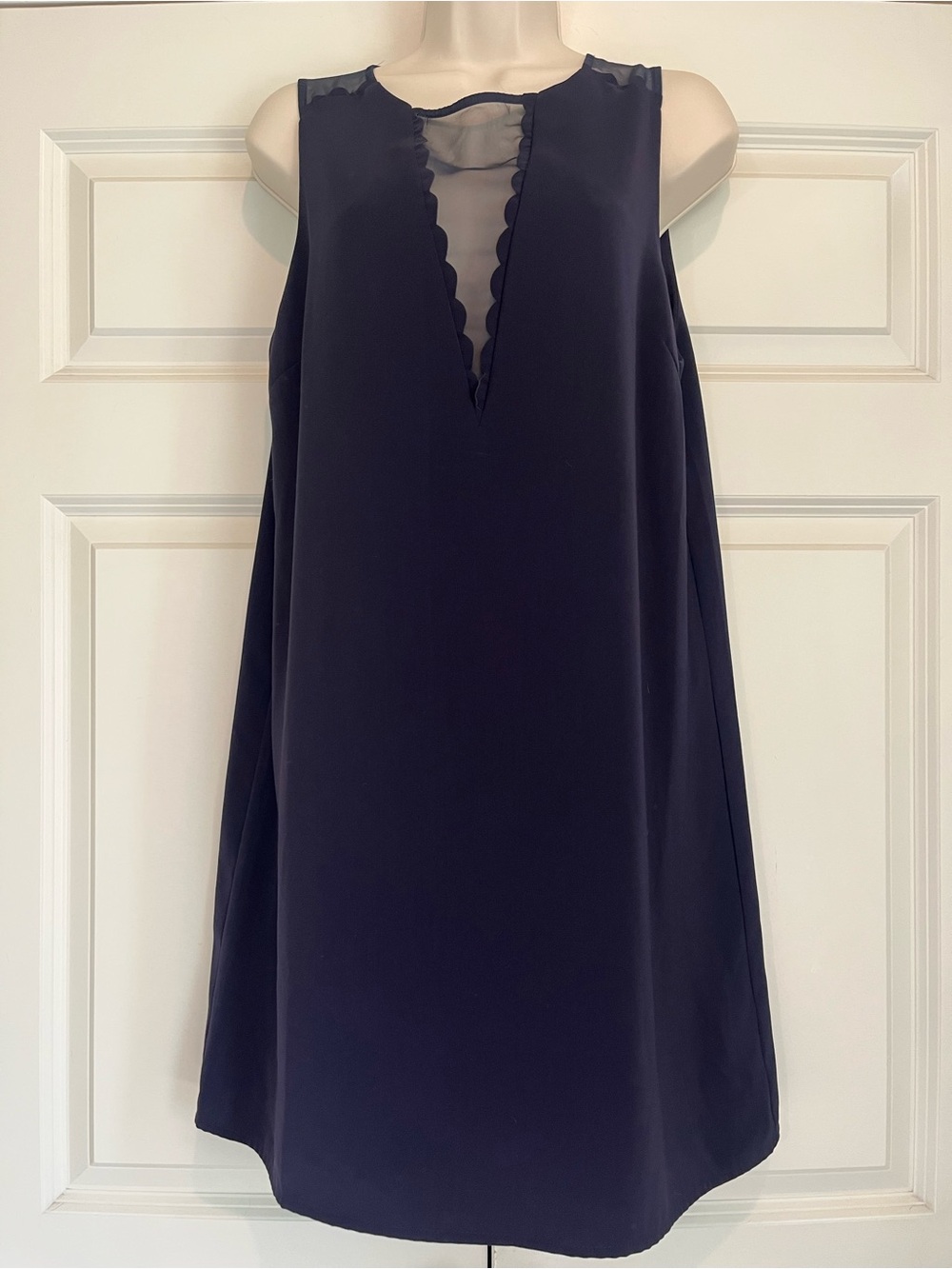 Blu Spero Navy Shift Dress, Size Medium
